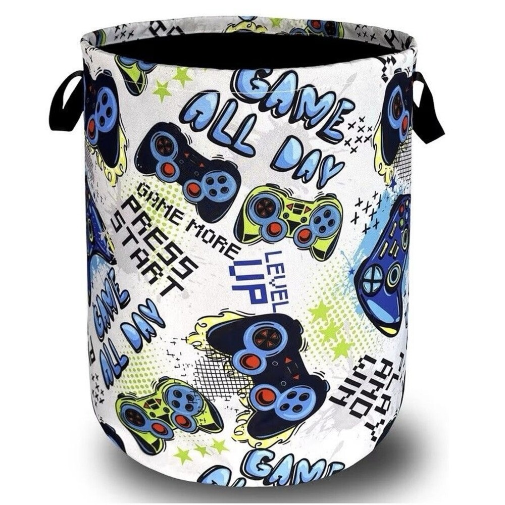 Laundry Basket Cool Game 15.7x19.6 42L Capacity New